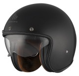 Casca open face pentru scuter - motocicleta MT Le Mans 2 S SV negru lucios (ochelari soare integrati) &ndash; omologare noua ECE 22.06 XS (53/54cm)