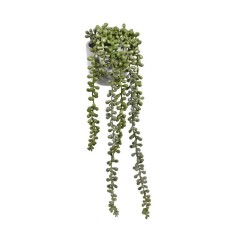 Ghiveci decorativ cu planta lunga artificiala, verde, 45 cm, ATU-088178