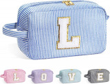 LIFE Personalizat Mare Cute Roz Machiaj Geantă - Inițial Cosmetic Travel Bag Lar, Oem