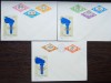 3 FDC ROMANIA - JOCURILE OLIMPICE DE LA TOKIO 1964 - SERIE COMPLETA NEDANTELATA, Romania de la 1950, Sport