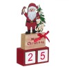 Decoratiune Craciun, Calendar, Lemn, 20 cm, Multicolor, Oem