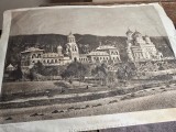 Heliogravura Manastirea Curtea de Arges, I. Spirescu, Arhitectura, Fotografie Veche, Restaurare Lecomte du Nouy, 33x24 cm