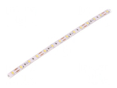 Bandă LED alb rece 5630 12V 60 LED/m 10mm PCB alb IP20 foto