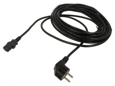 Cablu Alimentare Unghiular 3m IEC C13 10A foto