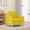 VidaXL Fotoliu canapea, galben deschis, 60 cm, țesătură