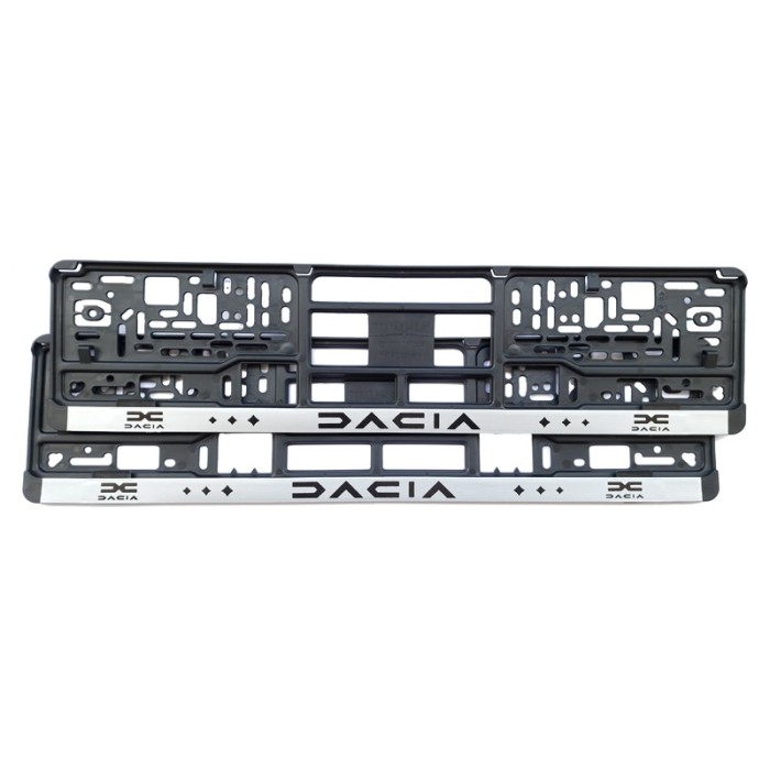 Set 2 bucati suport numar inmatriculare, Dacia