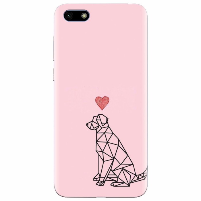 Husa silicon pentru Huawei Y5 Prime 2018, Love Dog