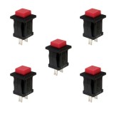 Intrerupator patrat push cu retinere L 14mm x l 14mm x h 20mm