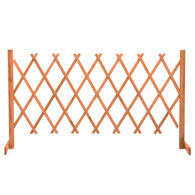 Gard cu zabrele de gradina, portocaliu, 150x80 cm, lemn de brad GartenMobel Dekor foto