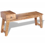 Cumpara ieftin Bancă cu sertar lemn solid de mango, 120 x 36 x 60 cm