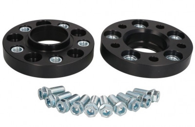 Set Distantiere Jante + Prezoane Eibach Pro-Spacer Bmw Seria 7 F01, F02, F03, F04 2008-2015 5X120 25MM Negru S90-7-25-038-B foto