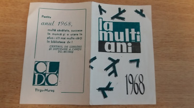 M3 C31 14 - 1968 - Calendar de buzunar - felicitare de anul nou foto