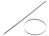 Colier de str&acirc;ngere PANDUIT Pan-Steel&reg; 362mm, oțel AISI 316, negru, rezistent -40&divide;150&deg;C