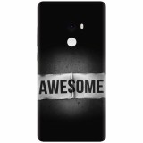 Husa silicon pentru Xiaomi Mi Mix 2, Awesome Label Dark