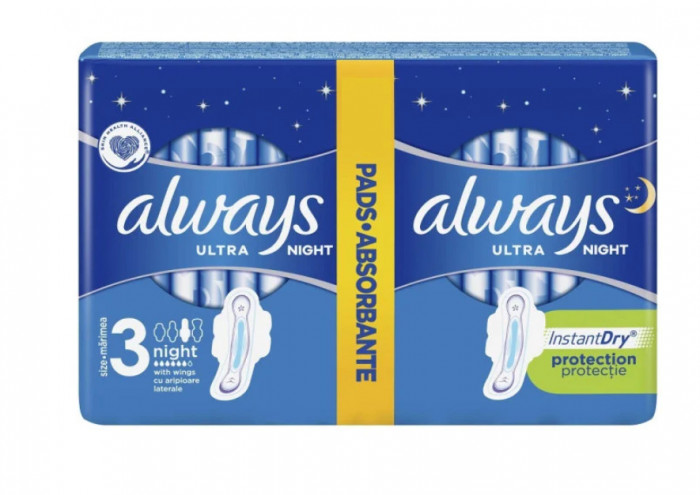 Absorbante Always duo pack ultra night, 12 bucati