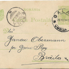 Carte postala Carol I - Spic de grau, 1900 - 5 B, obliterata