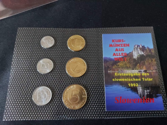 Seria completata monede Slovenia -Tolar - 1992-2004
