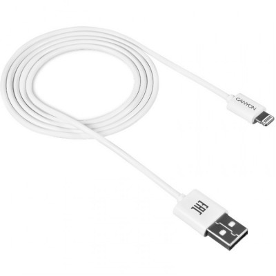 Cablu Canyon CNE-CFI1W USB Lightning Simple Alb foto