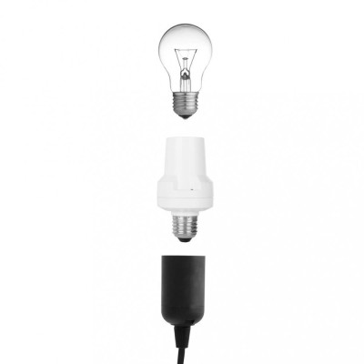 Set dulii wireless E27, max 60W, Smartwares, Alb, 4 bucati &amp;amp; Telecomanda foto