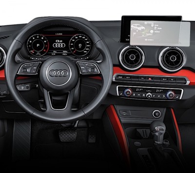 Folie Protectie Navigatie Audi Q2 2016-2020, Duragon, protectie Display Navigatie, silicon Mat, Anti-zgarieturi, Anti-amprenta, kit instalare foto