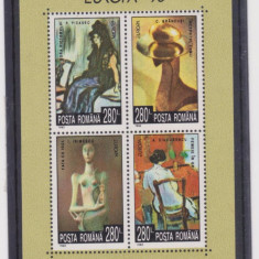 Romania 1993 - EUROPA CEPT- ARTA CONTEMPORANA, bloc de 4 timbre MNH** LP1316