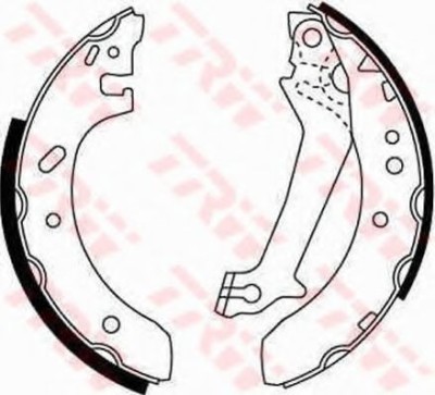 Set saboti frana FORD FIESTA IV (JA, JB) (1995 - 2002) TRW GS8607 foto