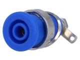 Soclu Banană 4mm 32A Albastru pentru Panou