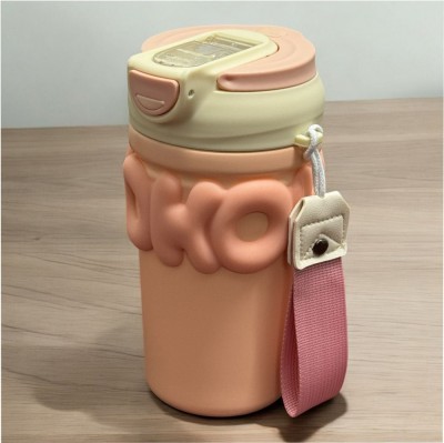 Termos OKO din inox 316, capac cu pai inclus, 450 ml foto