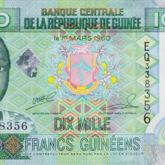 Bancnota Guineea 10.000 Franci 2008 - P42b UNC