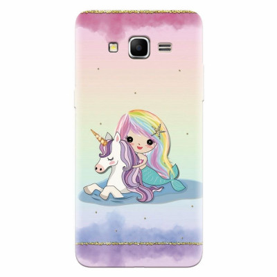 Husa silicon pentru Samsung Grand Prime, Mermaid Unicorn Play foto