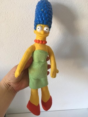 * Jucarie Marge Simpson din Familia Simpsons, 30cm, vintage, plastic si textil foto