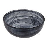 Bol pentru servire,sticla venezia,negru,550 ml