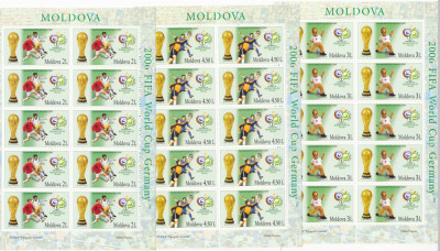 FOTBAL,CUPA MONDIALA FIFA 2006 GERMANIA SET MINICOLI MNH MOLDOVA foto