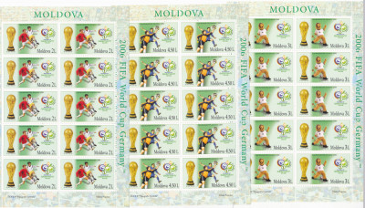 FOTBAL,CUPA MONDIALA FIFA 2006 GERMANIA SET MINICOLI MNH MOLDOVA foto
