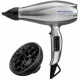 Uscator de par profesional Pro Digital 6000E, 2200 W, Functie Turbo, Argintiu
