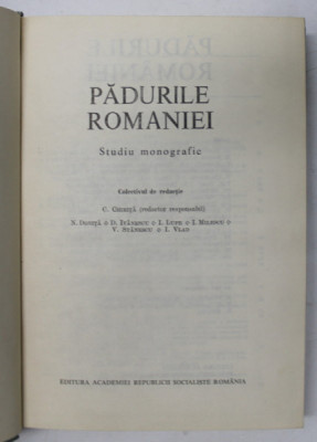 PADURILE ROMANIEI , studiu monografic ,1981 foto