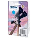 Epson original ink C13T02V24010, 502, T02V240, cyan, 165str., 3.3ml
