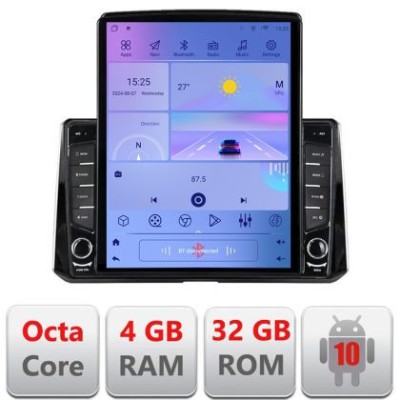 Navigatie Toyota Corolla dupa 2020 H-388 ecran tip TESLA 9.7&amp;quot; cu Android Radio Bluetooth Internet GPS WIFI 4+32GB DSP CarStore Technology foto