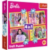 PUZZLE TREFL 4IN1 BARBIE MINUNATA LUME