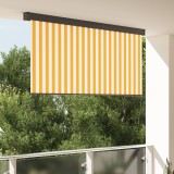 vidaXL Jaluzea Rulou de Exterior Dungi Manual portocaliu și alb 220 x 250 cm