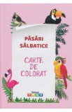 Pasari salbatice. Carte de colorat