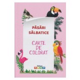 Pasari salbatice. Carte de colorat