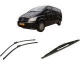 Cumpara ieftin Set 3 stergatoare MERCEDES-BENZ VITO / MIXTO Van (W639) din 2003-2012, pentru parbriz si luneta fata si spate auto, Bosch Twin-Aerotwin, din cauciuc s