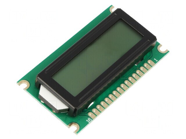 Afișaj LCD alfanumeric STN 8x1, dimensiuni 60x33x9,8mm, PIN 16