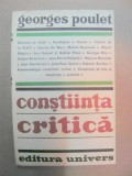 CONSTIINTA CRITICA-GEORGES POULET BUCURESTI 1979