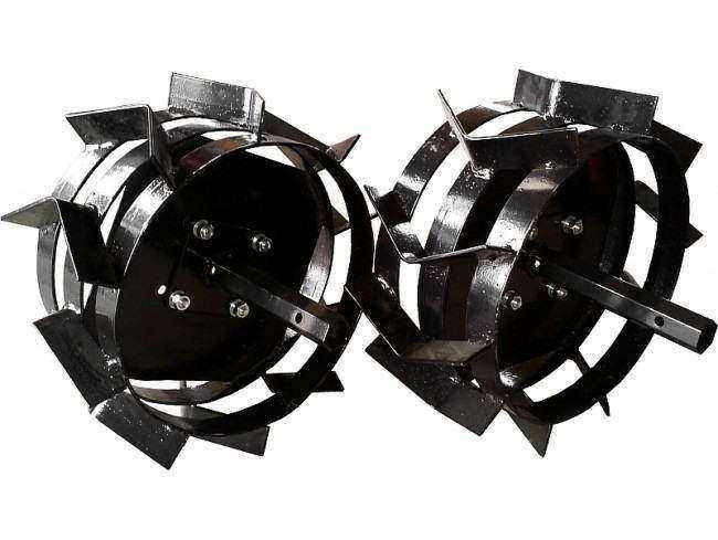 Set roti metalice universale pentru motocultor 40 cm (4.00-8)