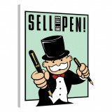 Tablou Canvas, Tablofy, Sell Me This Pen &middot; Monopoly Edition, Printat Digital, 40 &times; 50 cm