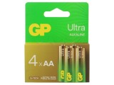 Baterii Alcaline AA 1,5V GP Ultra G-Tech Nere&icirc;ncărcabile 4 Bucăți