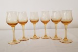 SASE PAHARE PENTRU BĂUTURI FINE DIN STICLA DE BOHEMIA- CEHOSLOVACIA ANII 70-80