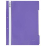 Dosar cu sina Noki, plastic, diverse culori, 2 perforatii pentru arhivare, eticheta interschimbabila pe cotor - violet